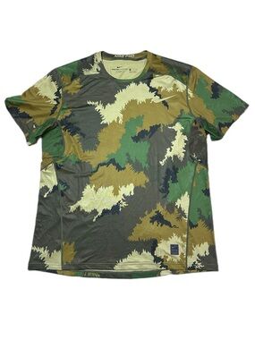 Nike Pro Hypercool Fitted Green Camo Shirt Size XXL